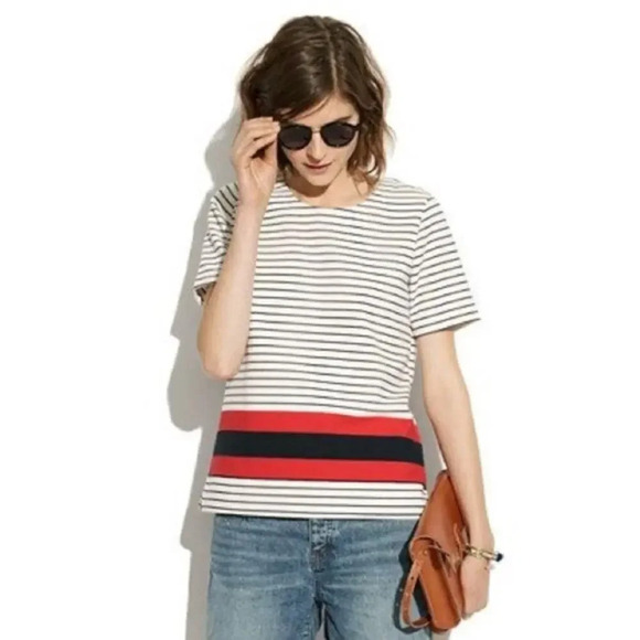 Madewell Mainsail Striped Tee - Picture 1 of 6